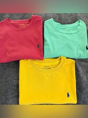 Polo by Ralph Lauren Kids' Short Sleeve Tees - Yellow, Coral, Mint